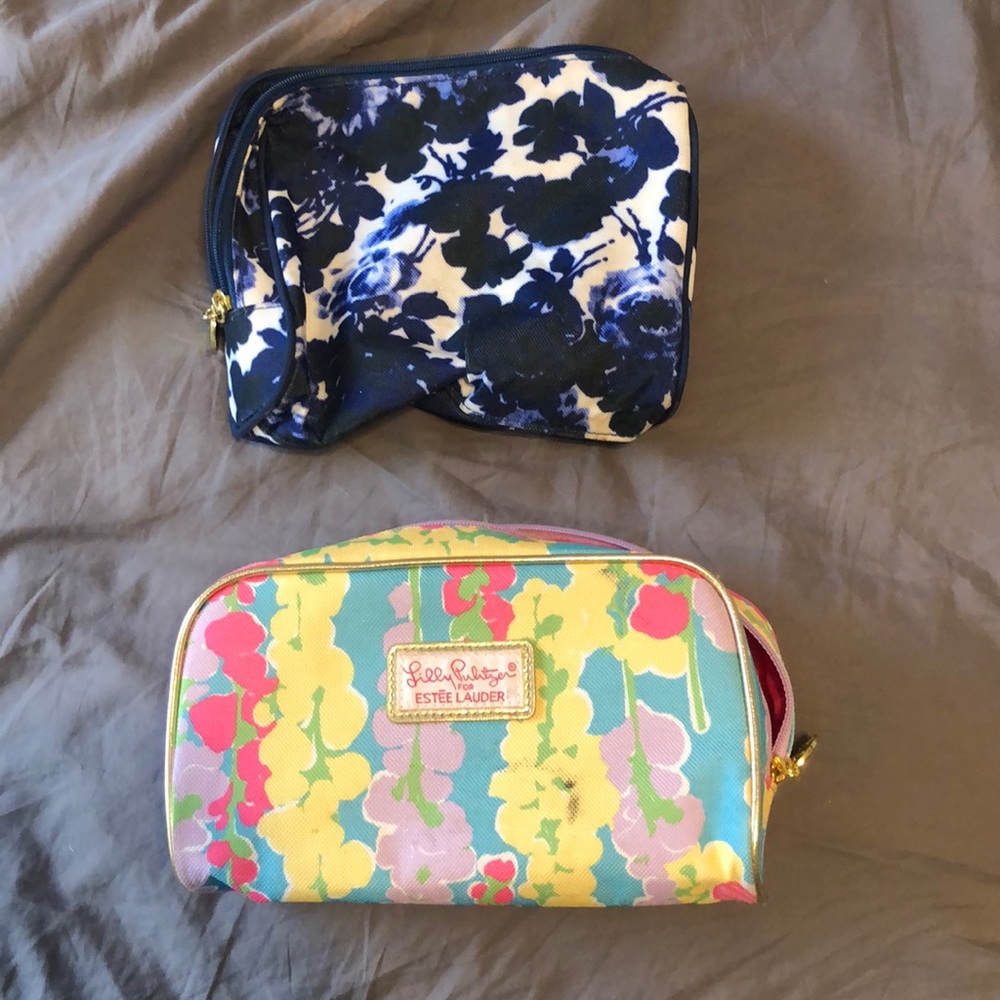 2 estēe lauder make up bags
